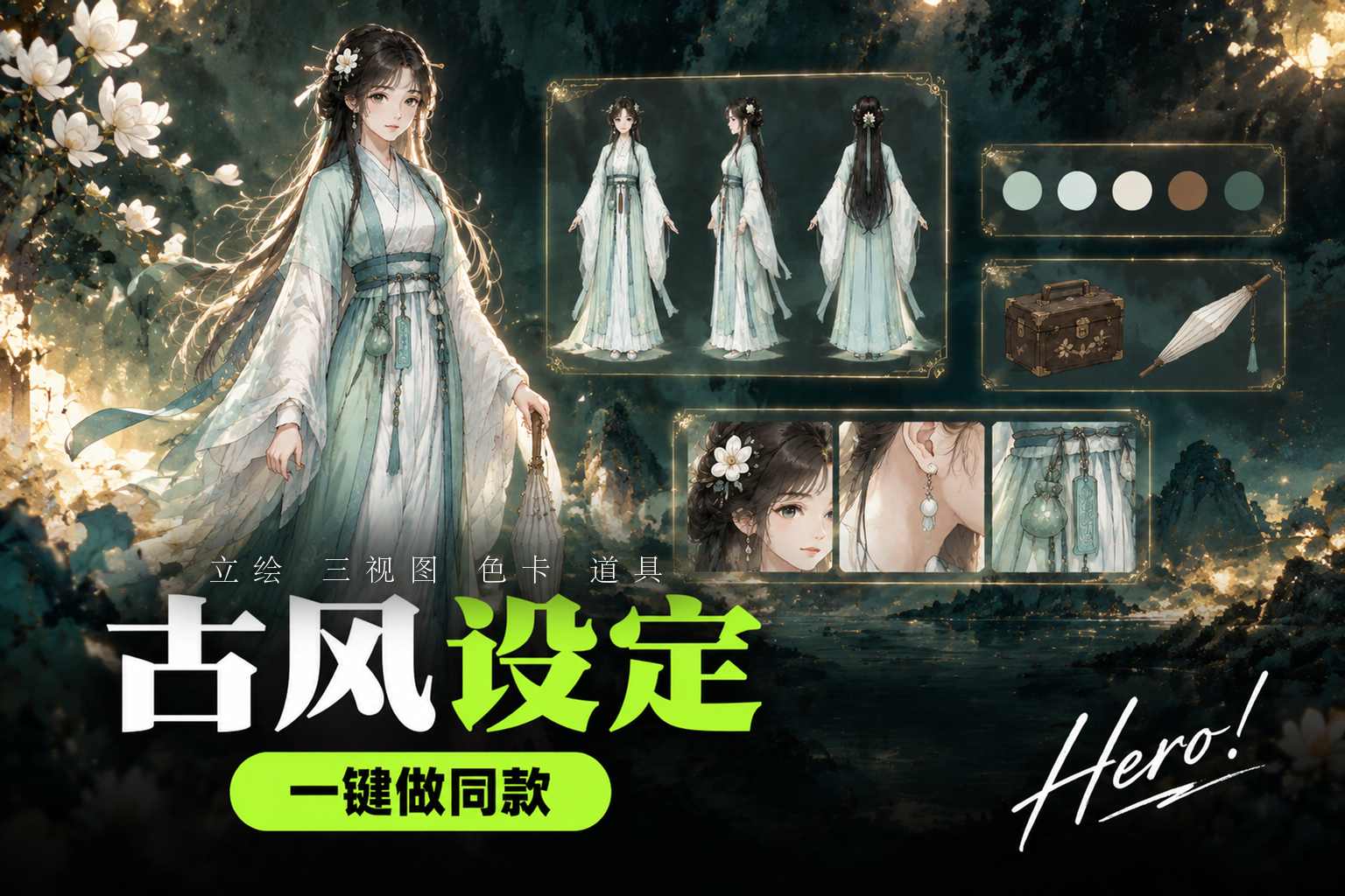 古风人物设计板